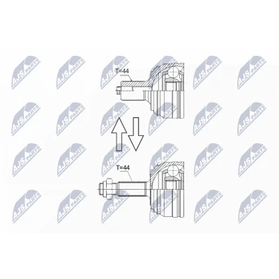 Image de Jeu de joints, arbre transmission NTY NPZ VW 044