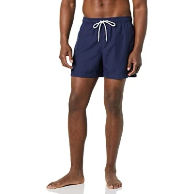 Image de Amazon Essentials Short de Bain à séchage Rapide 12,7 cm Homme, Bleu Marine, 30