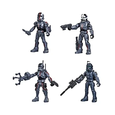 Image de Star Wars Mission Fleet Lot de 4 Figurines d&#039;action Commando Action 6 cm avec Plusieurs Accessoires pour Enfants à partir Ans