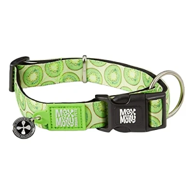 Image de Max &amp; Molly Collier pour Chien et Chiot avec Boucle d&#039;alimentation, Style Amusant Chiens Chiots de Petite, Moyenne Grande Taille, imperméable, Confortable, réglable, Code QR Gotcha