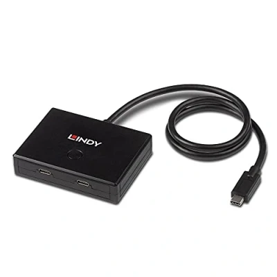 Image de LINDY Switch bidirectionnel USB 3.2 Gen 1 Type C, 2 Ports