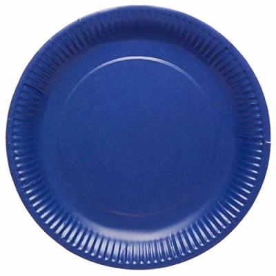 Image de amscan Assiettes en Carton Bleu Marine, 9915400 209 66