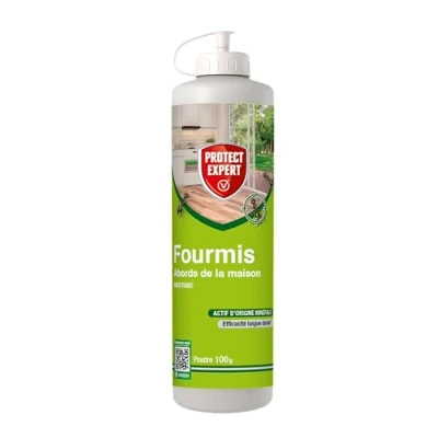 Image de PROTECT EXPERT Poudre Anti Fourmis Intérieur &amp; Abords de La Maison Diatomée 100g Efficacité Longue Durée FPNAT100