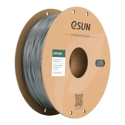 Image de eSUN TPU 95A Filament 1.75mm, Flexible Imprimante 3D TPU, Précision Dimensionnelle +/ 0.05mm, 1KG Bobine (2.2 LBS) d&#039;impression pour 3D, Gris