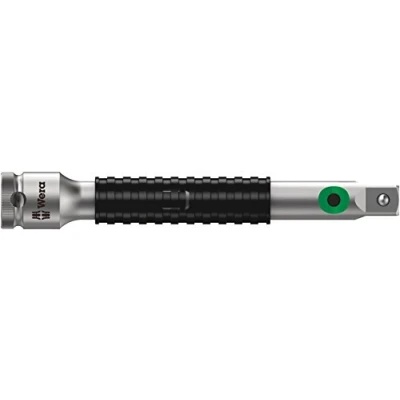 Image de Wera 05003591001 8796 SB Rallonge Zyklop « flexible lock » avec douille à rotation rapide, courte, 3/8&quot;, 3/8 pouce x 125.0 mm, Argent/noir