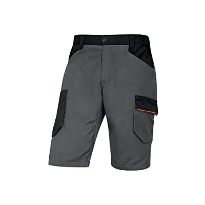 Image de DELTA PLUS X Mach 2 Bermude de Travail en Polyester/Coton élastique Taille XL, Gris/Orange, M Hommes