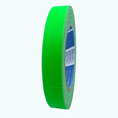 Image de ACIT Ruban Adhésif Toilé fluo, 25 m x 19 mm, duct tape fluorescent super résistant (également au soleil, à la chaleur et l&#039;eau), Gaffer tape, Réparations Fixation (Vert fluo)