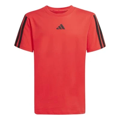 Image de adidas Performance TEE Junior Unisex Tshirt imprimé pour enfants, Taille: 15 16a, Pure ruby/black
