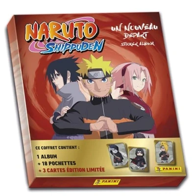 Image de Panini Naruto Shippuden 2 Coffret de 1 Album + 18 Pochettes 3 Cartes Edition Limitée, 004628MCOUAFC