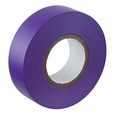 Image de Gocableties 1 rouleau de Ruban électrique violet 19 mm x 20 m adhésif isolant en PVC pour isoler, réparer et protéger les fils électriques