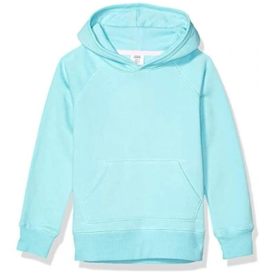 Image de Amazon Essentials Sweatshirt à Capuche Enfiler Fille, Bleu des Mers du Sud, 6 7 Ans