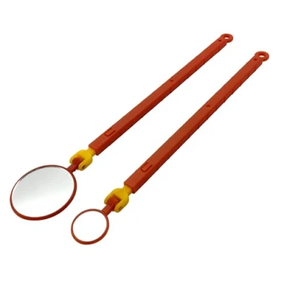 Image de ZKTOOL Ensemble de Miroirs d&#039;Inspection Isolés 1000 V, Télescopiques pour Véhicules Hybrides et Électriques, Miroir Rond Portable Rotatif à 180 Degrés 20MM 40MM