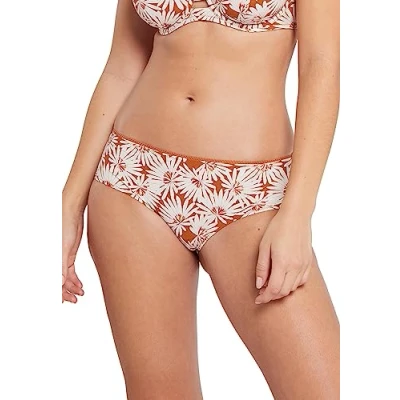 Image de SANS COMPLEXE, Shorty, Modèle Zoé, Shorty Taille Medium, Microfibre Stretch Effet crêpe, Imprimé Floral, bordée par des Picots Fantaisie, Coutures platesImprime Floral Pure, 38 40