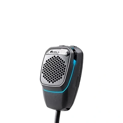 Image de Midland CB KIT Mains Libres MICROFONO 6PIN Dual Mike+PTT Noir