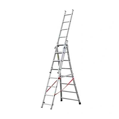 Image de HAILO Echelle transformable Pro 3 plans 3x8 échelons 5m70 en aluminium