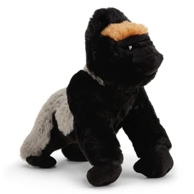 Image de Zappi Co Noah Le Jouet en Peluche Gorille à Dos Argenté (22cm) Ami Primate Puissant Doux, Moelleux, 100% Recyclé Doux Géant
