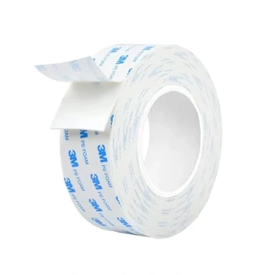 Image de Dpm tapes Ruban Adhésif Double Face 3M 1600T Pour Intérieur et Extérieur, Étanche, de Montage Objets Lourds, Mousse PE, Fixation d&#039;Objets, Applications Permanentes (19 mm x 3 m)