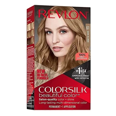 Image de Revlon Coloration permanente Colorsilk Beautiful Color Couleur radieuse longue tenue 61 Blond foncé 1 application