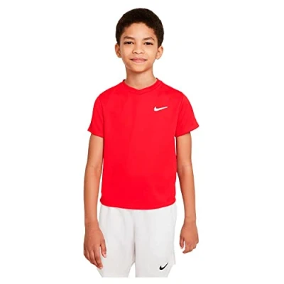Image de Nike Garçon B Nkct Df Vctry Top T Shirt, University Red/University Red/White, 8 ans EU