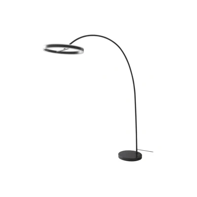 Image de Lucande Lampes LED à arc Yekta, 3 stepdim, noir