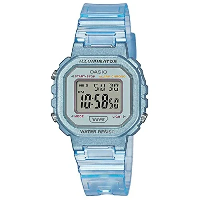 Image de Casio Montre Quartz Unisexe 30.00mm avec Cadran Clear Digitale et Bracelet en Plastic/Resin Bleu LA 20WHS 2AEF