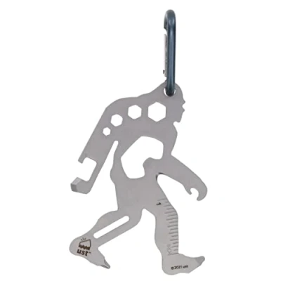 Image de UST Tool a Long Mousqueton Multifonction avec Construction Durable et compacte en Acier Inoxydable pour randonnée, Kayak, Camping, Voyage Survie Plein air Taille Unique Inoxysable