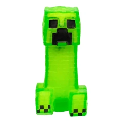 Image de Heroes of Goo Jit Zu Personnage élastique Minecraft, Creeper, Substance visqueuse Super craquante avec élément Poudre à Canon caché l’intérieur, Étire Le Jusqu’à 3 Fois sa Taille