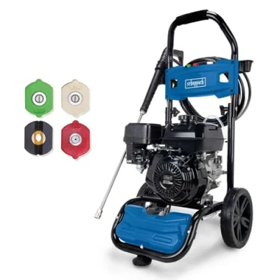 Image de Scheppach 5907742903 Nettoyeur Haute Pression Thermique Hcp5000, Moteur 4T de 212 cm3, Max 241Bar, Débit 570 l H, 4 Embouts, Lance Nettoyage Et Tuyau 9,2 m Inclus