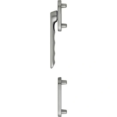 Image de HOPPE Poignée de porte balcon LIÈGE Extérieur plat Effet acier inoxydable