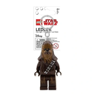 Image de Porte clés Lumineux Lego Star Wars Chewbacca Cadeaux pour Enfants Figurine de 76 mm Hauteur (KE100H) 2 Piles CR2025 incluses