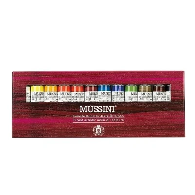 Image de Schmincke MUSSINI peintures à l&#039;huile la résine très fines, set en carton, 12 x 15 ml set, 70 012 097
