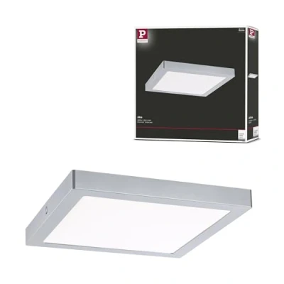 Image de Paulmann 71024 LED Abia 300x300 mm carré Blanc lumière du Jour Chrome Mat Panneau Lumineux synthétique système d&#039;éclairage 4000 Kelvin, Matière Plastique, 22 W