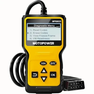 Image de MOTOPOWER MP69033 OBD2 Scanner Universel Lecteur de Code d&#039;erreur Moteur, Outil Diagnostic Can pour Tous Les protocoles OBD II Voitures Depuis 1996, jaune