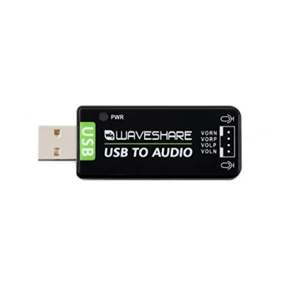 Image de Coolwell Waveshare USB Sound Card Audio Module for Raspberry Pi/Jetson Nano,Driver Free, External Converter,Recording and Playback Support