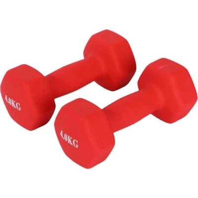 Image de Endless Neoprene Coated Fixed Dumbbell for Gym Exercises Pair of 4 Kg (2 * 8.8 LB) Material : Iron with Vinyl Coat Weights Women and Men