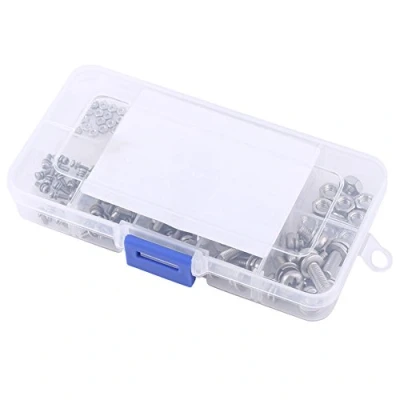 Image de 160pcs kit d&#039;assortiment de vis à tête cylindrique en acier inoxydable SS304 M2 M2.5 M3 M4 M5 pour appareils ménagers et bureau, équipements communication, montage navires autres industrie