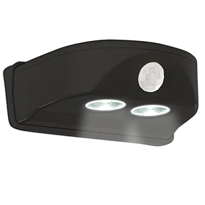 Image de Lampe de porte à LED avec détecteur LUMINEA Noir 50 lm Autonome