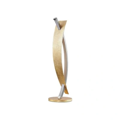 Image de Lucande lampe de table LED Marija, doré, métal, 61,5 cm