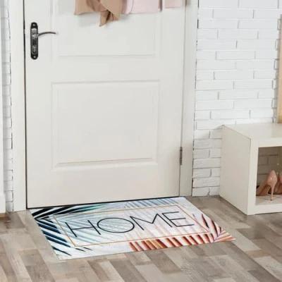 Image de IDMAT Tapis boston 50 x 80 cm Fleur home