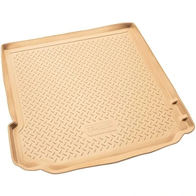 Image de Recambo Bac de coffre en caoutchouc qualité supérieure pour BMW X5 Type E70 année construction 2006 2013 Ajustement parfait avec bordure Beige