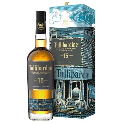 Image de Tullibardine 15 Years Old Highland Single Malt Scotch Whisky 43% Vol. 0,7l in Giftbox