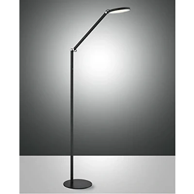 Image de Fabas Luce Regina Lampadaire Intégré LED Verre Noir
