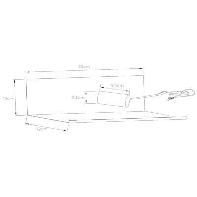 Image de Lucide Applique pratique Sebo en métal noir