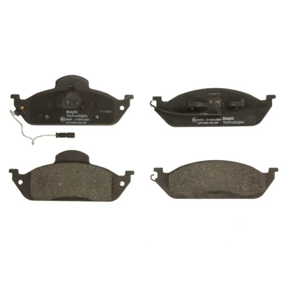Image de DELPHI LP1299 Jeu de plaquettes frein contact signal d&#039;usure inclus avec tôle anti bruit sans accessoires MERCEDES BENZ: Classe ML