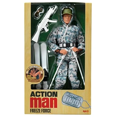 Image de Action Man from Peterkin Freeze Force Figurine d&#039;action 30,5 cm avec 30 Points d&#039;articulation et Accessoires Édition spéciale 4e génération Figurines à partir de 3 Ans