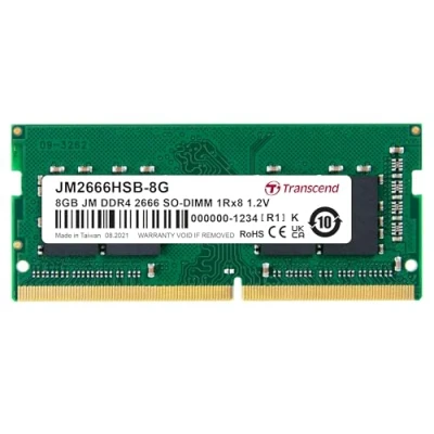 Image de Transcend JM2666HSB 8G module de mémoire 8 Go 1 x DDR4 2666 MHz Neuf
