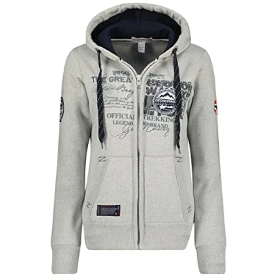 Image de Geo Norway Goresun TECH CORE Sweat zippé, Femme, Taille: Large, Grey