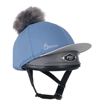 Image de LeMieux Pom Hat Silk Ice Blue Chapeau en Soie Unisexe, Bleu Glace, Taille Unique