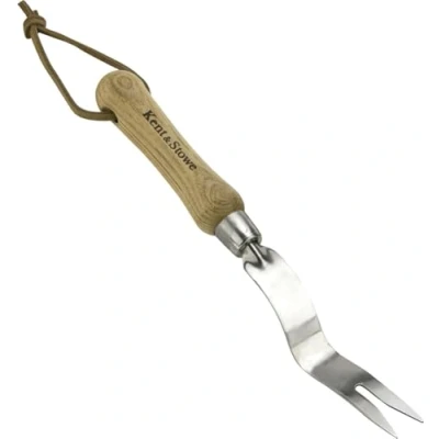 Image de Kent &amp; Stowe désherbeur manuel Extracteur de mauvaises herbes en acier inoxydable, couteau sarcloir avec manche frêne, longueur : 30 cm
