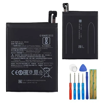 Image de E yiiviil Batterie de rechange BN48 compatible avec Xiaomi Mi Redmi Note 6 Pro 4300 mAh outils